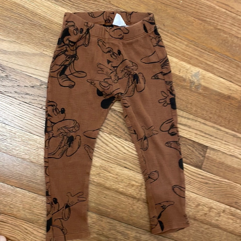 ZARA NWOT Disney Mickey thermal legging 3-4T